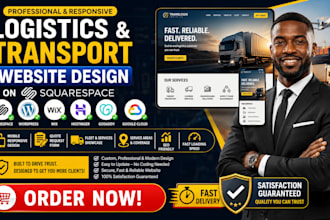 build logistics and transport company website using wix website