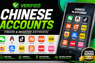set up verified chinese platform accounts or scan for business and personal use