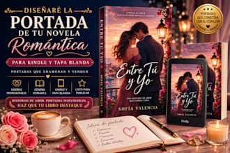 disenare la portada de tu novela romántica para kindle y tapa blanda