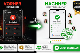 führe manuelle app tests durch und liefere detaillierte fehlerberichte