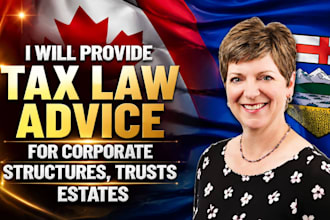 provide tax law advice for corporate structures, trusts and estates