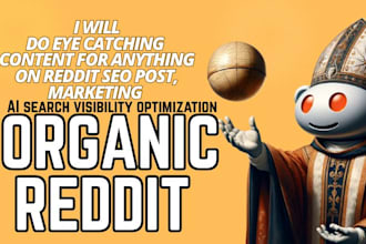 do eye catching content for anything on reddit seo post, marketing
