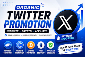 twitter shoutout promote crypto website link organically
