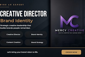 be your creative director for branding, visual identity and content strategy