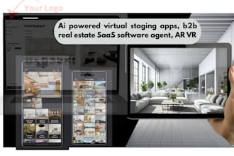 build ai powered 3d virtual staging, app b2b real estate saas software agent, VR