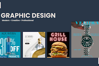 design modern social media posts and advertisements