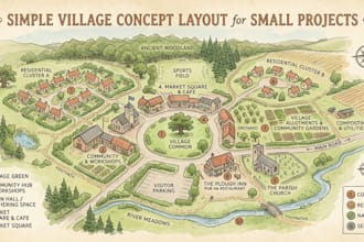 design custom village site plans and community layout maps