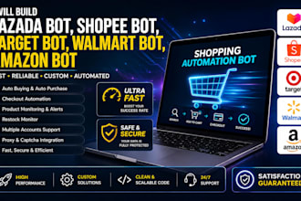 do lazada bot, checkout bot, adidas bot, auto purchase bot, target bot,