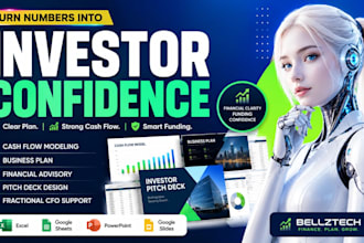 finance ad fractional visor cash flow modeling business plan pitch deck