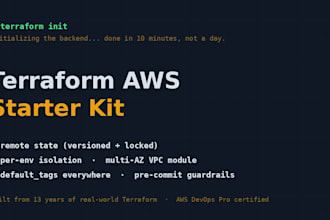 build a production ready terraform AWS starter kit