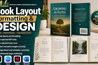 do book layout formatting, fix rejected book, insert image, KDP publishing