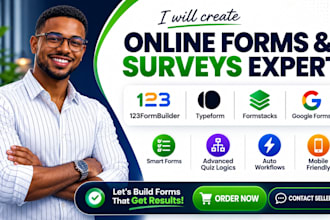 create 123formbuilder online survey typeform google forms quiz logics formstacks
