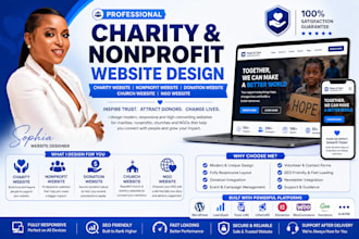 charity website nonprofit website donation website church website ngo website