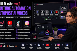 n8n youtube automation autopost ai image video kling pika elevenlabs claude gpt