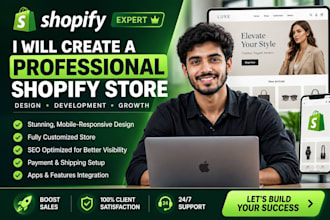 shopify website design and redesign