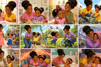 design african american childrens book and kids picture book illustrations