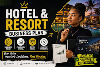 write hotel resort airbnb business plan sba financial model investor pitch deck
