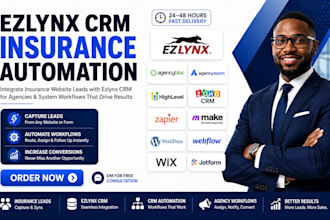 integrate insurance website leads with ezlynx CRM for agencies system workflows