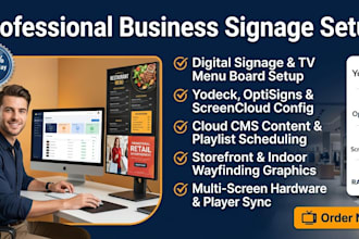 design professional digital signage, outdoor billboards, banners via signagelive