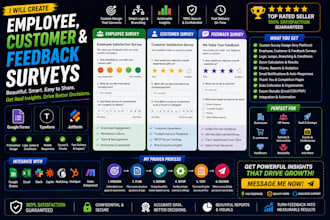 create employee, customer and feedback surveys