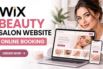 build nail salon website eyelash website waxing studio website with booking