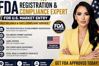 fda registration import permit for food, drug cosmetics in USA, fda label review