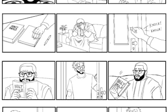 create storyboard for your book, animation, and commercials
