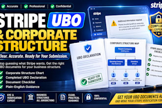 prepare your stripe ubo declaration and corporate structure map