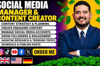 be your social media manager manage pinterest and content creator for ecommerce