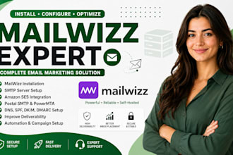 install and configure mailwizz SMTP server with amazon ses, postal and powermta
