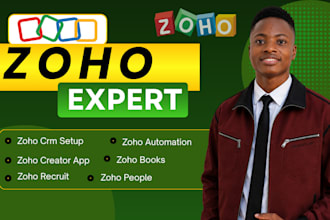 setup zoho one zoho crm developer, books, people, zoho creator, analsytics, form