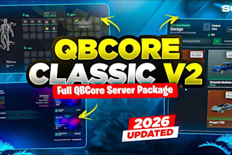 create a professional fivem qbcore server with premium scripts
