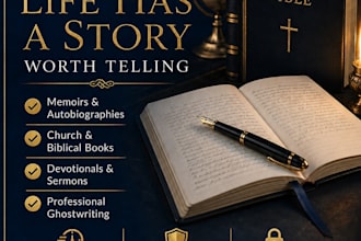 ghostwrite your memoir autobiography and church book