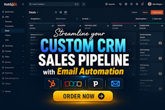 streamline hubspot, zoho CRM or pipedrive sales pipeline with email automation