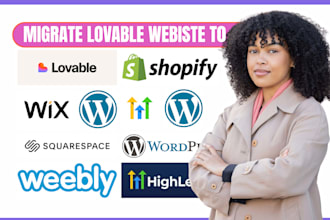 migrate lovable website to wordpress,wix, weebly, square space,lovable ai app