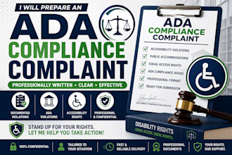 prepare an ada compliance complaint