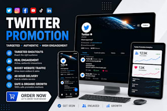 promote website, share link and do twitter shoutout to 70m US UK fb ig users