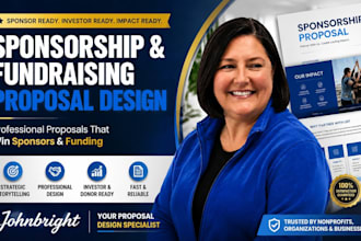 create sponsorship proposal, fundraising deck, and grant presentation