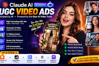 cluade ai ugc video ads claude higgsfield video heygen elevenlab claude ai agent
