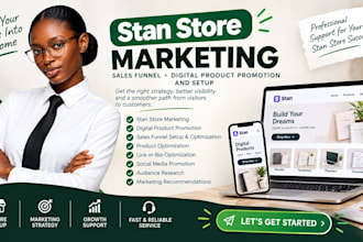 do stan store marketing, sales funnel, digital product promotion and stan store