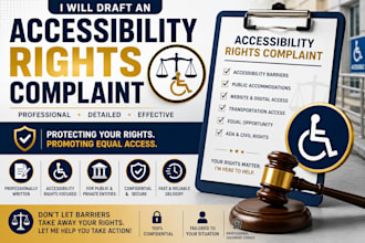 draft an accessibility rights complaint