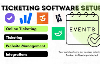 setup event management ticketing for you