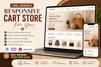 design a responsive cart store