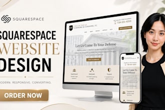 create a custom squarespace website design or squarespace website redesign