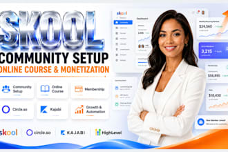 build and monetize your skool community online course circle kajabi memebership