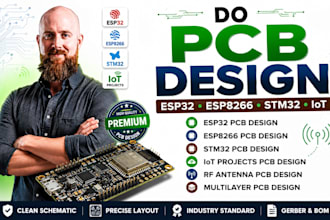 do pcb design esp32 pcb esp8266 pcb stm32 iot projects rf antenna pcb multilayer