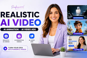 generate realistic ai video with voiceover, ai animation ai video ads