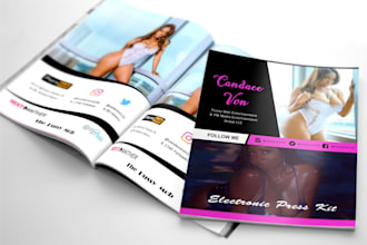 design dj epk, press kit, influencer media kit, dj press kit, artist press kit