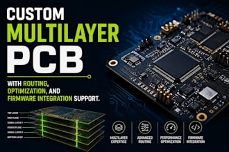 design multilayer drone pcb in altium or kicad with firmware support