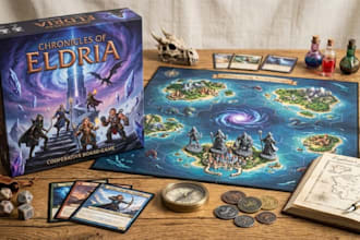 custom board game design card game cards box rulebook educational tabletop game